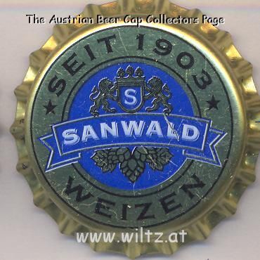 Beer cap Nr.10132: Sanwald Weizen produced by Dinkelacker/Stuttgart
