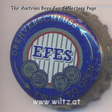 Beer cap Nr.10141: Efes produced by Ege Biracilik ve Malt Sanayi/Izmir