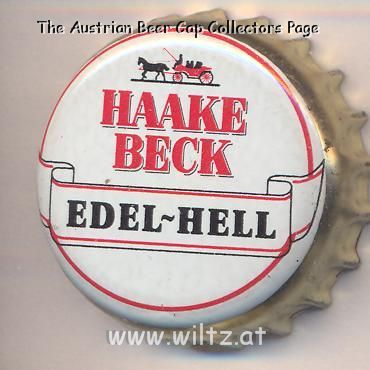Beer cap Nr.10201: Haake Beck Edel Hell produced by Haake-Beck Brauerei AG/Bremen