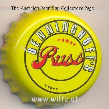 Beer cap Nr.10212: Denninghoff's Russ produced by Giessener Brauhaus und Spiritusfab A&W Denninghoff/Giessen