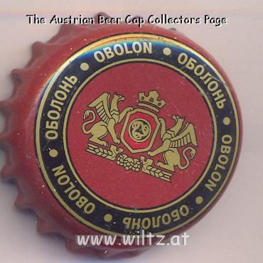 Beer cap Nr.10297: Obolon` oksamytovoye produced by Obolon Brewery/Kiev