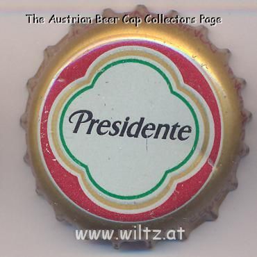 Beer cap Nr.10419: Presidente produced by Cerveceria Nacional/C. Por A Santo Domingo