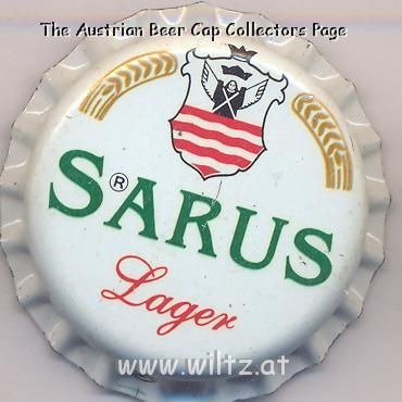 Beer cap Nr.10493: Sarus Lager produced by Pivovary Saris a.s./Velky Saris