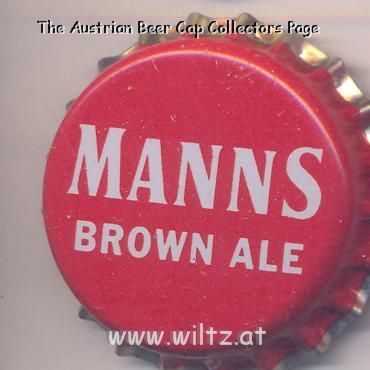 Beer cap Nr.10607: Manns Brown Ale produced by Mann & Truman/London