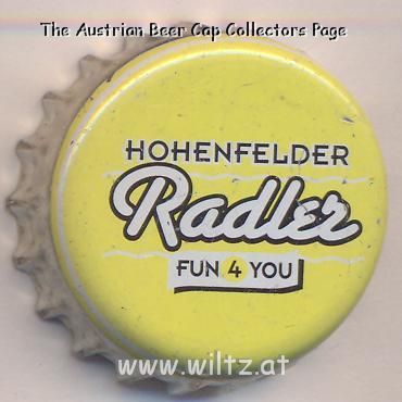 Beer cap Nr.10943: Hohenfelder Radler produced by Hohenfelde GmbH/Langenberg