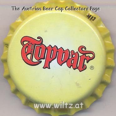 Beer cap Nr.10976: Topvar produced by Topvar Pipovar a.s./Topolcany