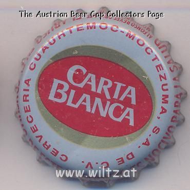 Beer cap Nr.11289: Carta Blanca produced by Cerveceria Cuauhtemoc - Moctezuma/Monterrey