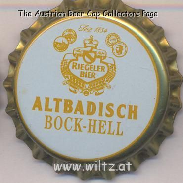 Beer cap Nr.11440: Altbadisch Bock Hell produced by Riegeler/Riegel