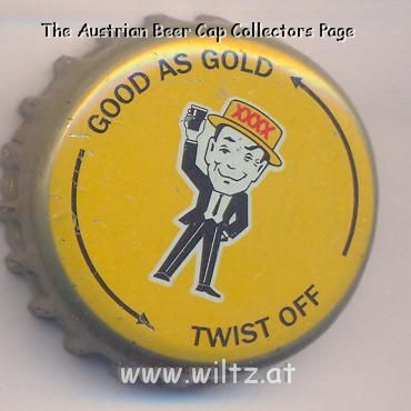 Beer cap Nr.11689: XXXX Gold Lager produced by Castlemaine Perkins Ltd/Brisbane