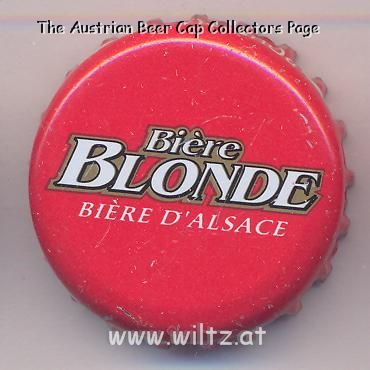Beer cap Nr.12160: Biere Blonde produced by brewed for supermarket Carrefour/Strasbourg