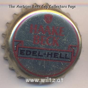 Beer cap Nr.12255: Haake Beck Edel Hell produced by Haake-Beck Brauerei AG/Bremen