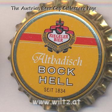 Beer cap Nr.12376: Altbadisch Bock Hell produced by Riegeler/Riegel