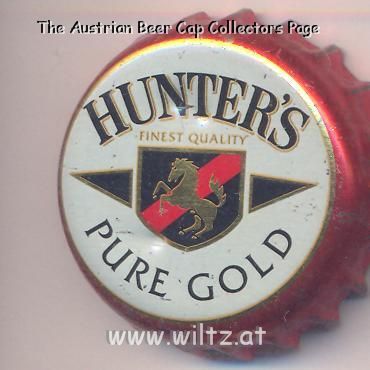 Beer cap Nr.12635: Hunter's pure Gold produced by Stellenbosch Farmers Winery/Stellenbosch