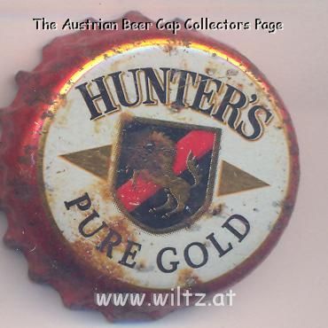 Beer cap Nr.12811: Hunter's pure Gold produced by Stellenbosch Farmers Winery/Stellenbosch