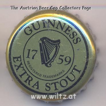 Beer cap Nr.12819: Guinness Extra Stout produced by Arthur Guinness Son & Company/Dublin