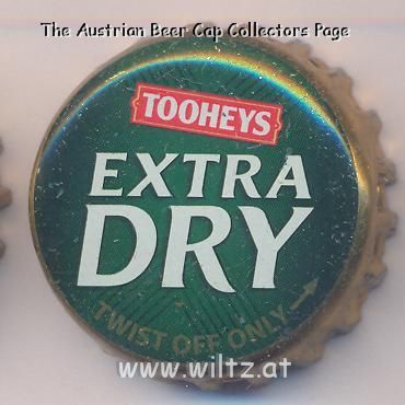 Beer cap Nr.12985: Tooheys Extra Dry produced by Toohey's/Lidcombe