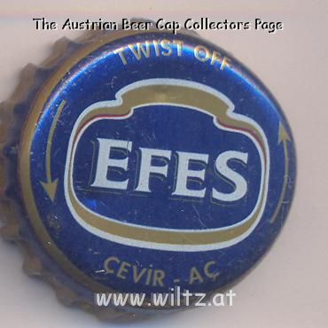 Beer cap Nr.13114: Efes produced by Ege Biracilik ve Malt Sanayi/Izmir