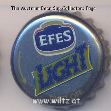 Beer cap Nr.13134: Efes Light produced by Ege Biracilik ve Malt Sanayi/Izmir