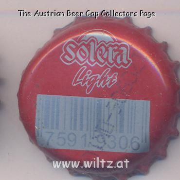 Beer cap Nr.13220: Solera Light produced by Cerveceria Polar/Caracas