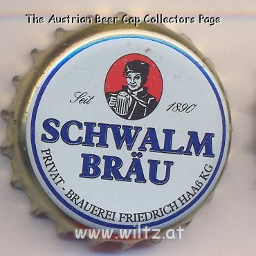 Beer cap Nr.13396: Schwalm Bräu - Dunkles Landbier produced by Privatbrauerei Haass KG/Schwalmstadt