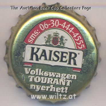 Beer cap Nr.13452: Kaiser Bier produced by Brau Union Hungria Sörgyrak Rt./Sopron