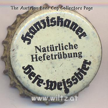 Beer cap Nr.13485: Franziskaner Hefe-Weissbier produced by Spaten-Franziskaner-Bräu/München