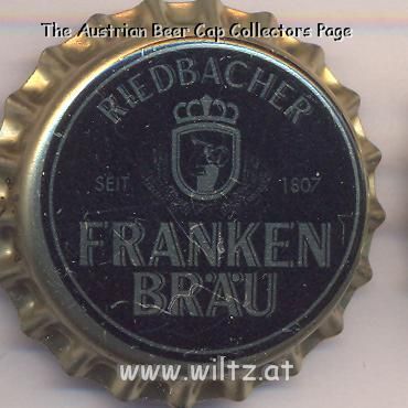 Beer cap Nr.13510: Riedbacher Frankenbräu produced by Franken Bräu/Riedbach