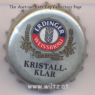 Beer cap Nr.13572: Erdinger Kristallklar produced by Erdinger Weissbräu/Erding