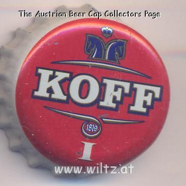 Beer cap Nr.13687: Koff I produced by Oy Sinebrychoff Ab/Helsinki
