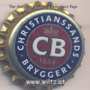 Beer cap Nr.13715: CB produced by Christianssands Bryggeri/Kristiansand