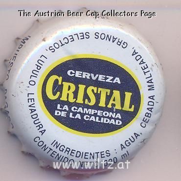 Beer cap Nr.13877: Cervecza Cristal produced by Cerveceria Backus Y Johnston/Lima