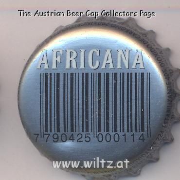 Beer cap Nr.14297: Africana produced by Cerveza Brahma Argentinia/Lujan