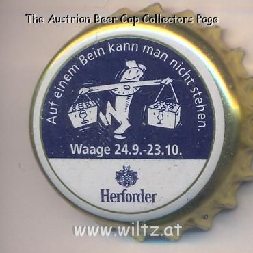Beer cap Nr.14350: Herforder produced by Brauerei Felsenkeller/Herford