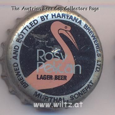 Beer cap Nr.14765: Rosy Peican Lager Beer produced by Haryana Breweries/Murthal