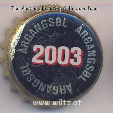 Beer cap Nr.14777: Argangsol 2003 produced by Wiibroes Bryggeri A/S/Helsingoer