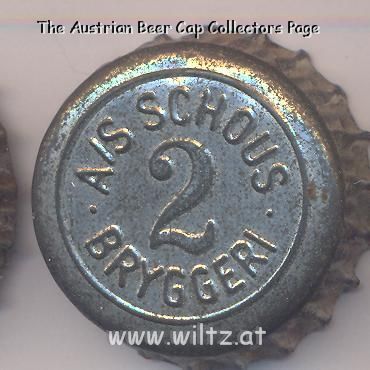 Beer cap Nr.14985: Schous 2 produced by Schous Bryggeri/Oslo
