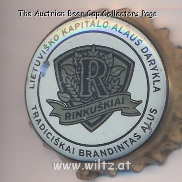 Beer cap Nr.15027: Rinkuskiai produced by Rinkuskiu Alaus Darykla/Birzu raj.