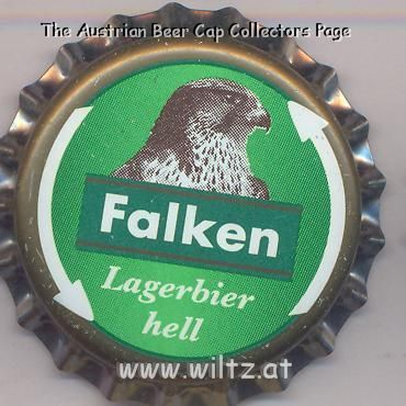 Beer cap Nr.15081: Falken Lagerbier Hell produced by Brauerei Falken AG/Schaffhausen
