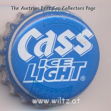 Beer cap Nr.15143: Cass Ice Light produced by Oriental Brewery Co./Seoul