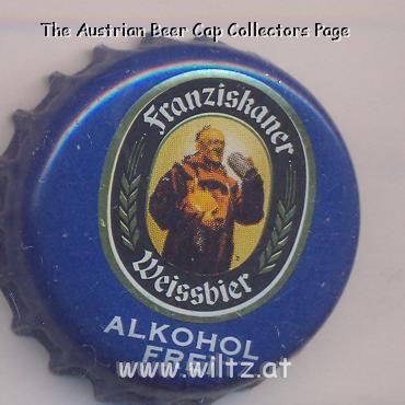 Beer cap Nr.15308: Franziskaner Weissbier Alkoholfrei produced by Spaten-Franziskaner-Bräu/München
