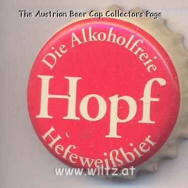 Beer cap Nr.15309: Hopf Alkoholfreies Hefeweißbier produced by Weissbier Brauerei Hopf Hans KG/Miesbach