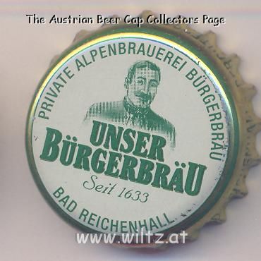 Beer cap Nr.15528: Bürgerbräu produced by Bürgerbräu Bad Reichenhall/Bad Reichenhall