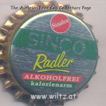 Beer cap Nr.15594: Sinco Radler Alkoholfrei produced by Deutsche Sinalco GmbH/Duisburg-Walsum