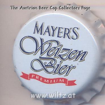 Beer cap Nr.15766: Mayer's Weizenbier Premium produced by Brauerei Gebr. Mayer OHG/Ludwigshafen-Oggersheim
