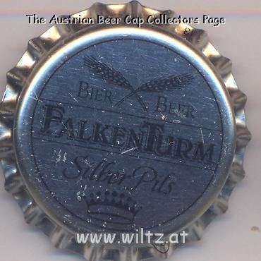 Beer cap Nr.15823: Falkenturm Silber Pils produced by Bellheimer Privatbrauerei K. Silbernagel AG/Bellheim