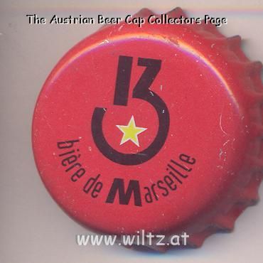 Beer cap Nr.16087: La 13 produced by Brasserie du Marseille/Maseille