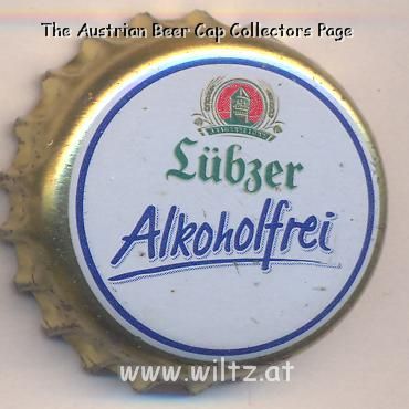 Beer cap Nr.16255: Lübzer Alkoholfrei produced by Mecklenburgische Brauerei Lübz GmbH/Lübz