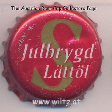 Beer cap Nr.16290: Jullbrygd Lättöl produced by Spendrups Brewery/Stockholm
