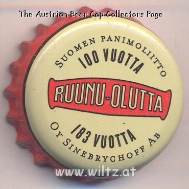 Beer cap Nr.16297: Ruunu Olutta produced by Oy Sinebrychoff Ab/Helsinki