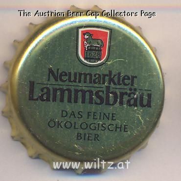 Beer cap Nr.16350: Lammsgold Das feine ökologische Bier produced by Neumarkter Lammsbräu Gebr. Ehrnsperger/Neumarkt